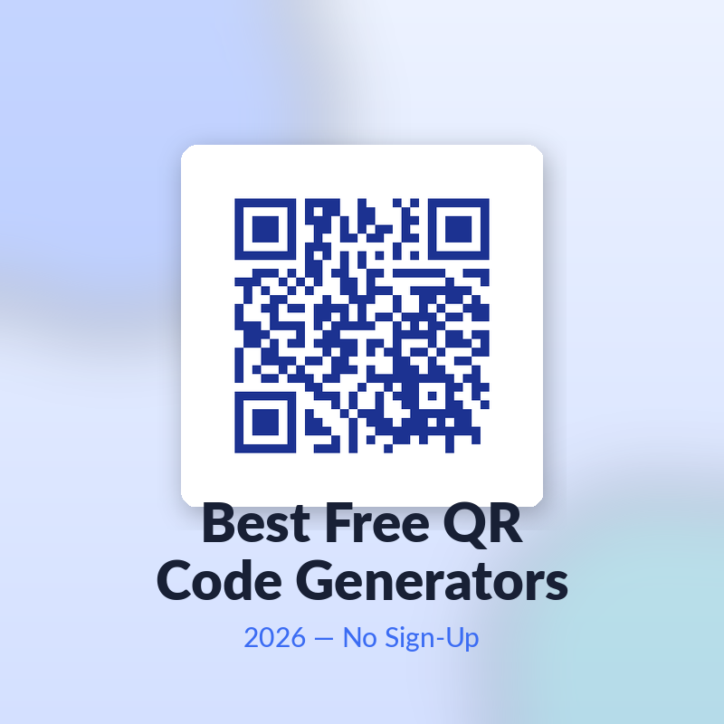 Best Free QR Code Generators in 2026 thumbnail with stylized QR code